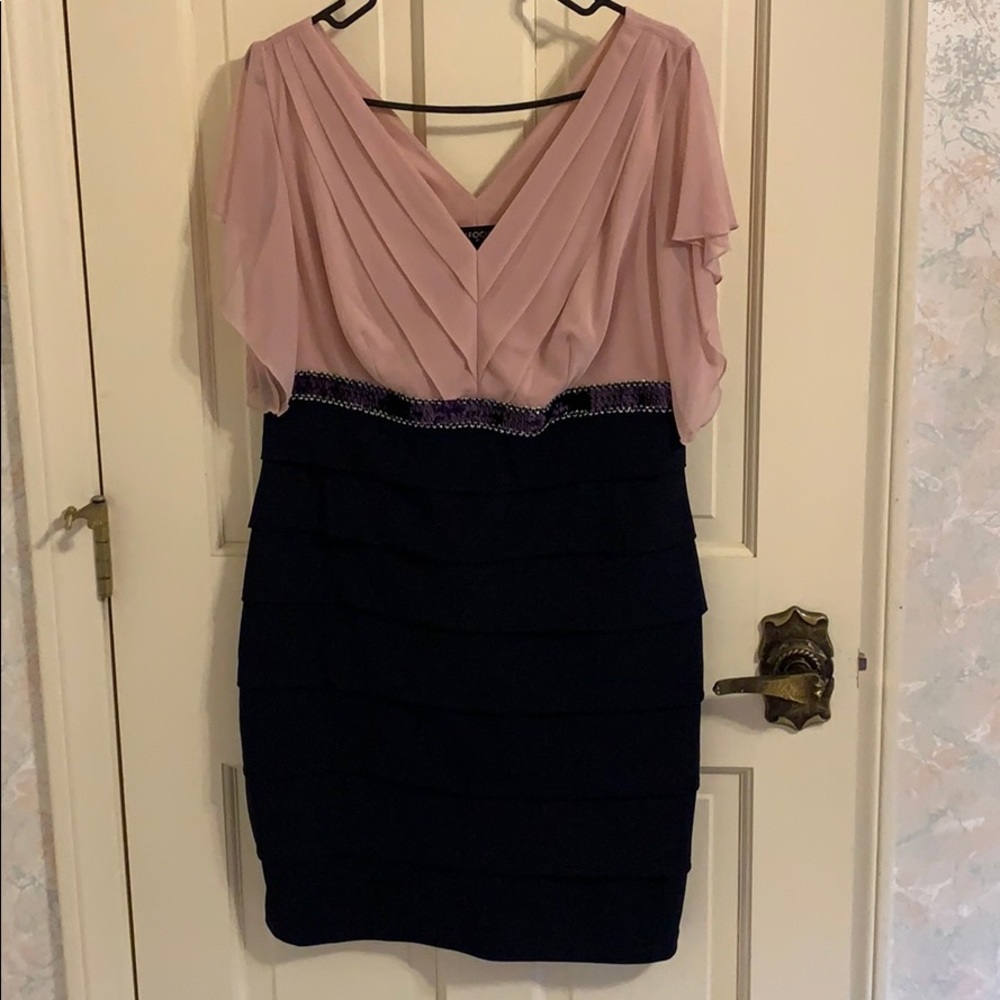 Dress pink and navy
